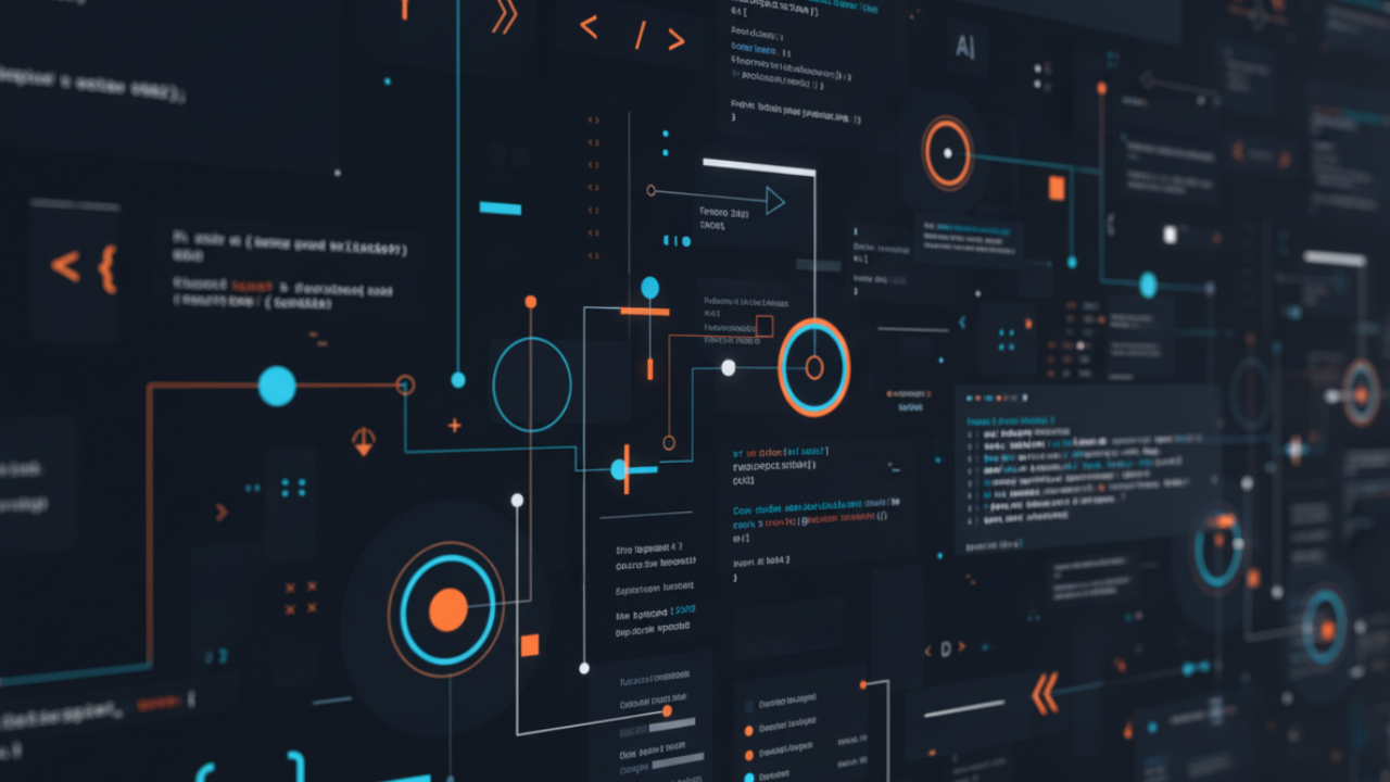 Abstract code background